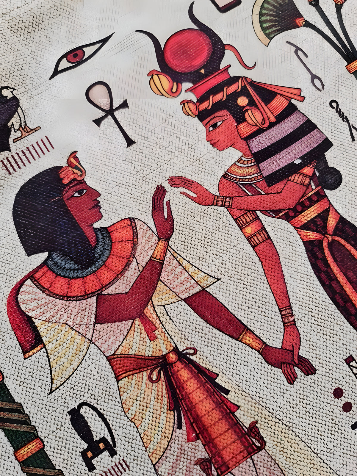 Ancient Egyptian Shoulder Handmade Tote Bag