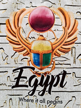 Ancient Egyptian Scarab Handmade Tote Bag