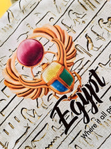 Ancient Egyptian Scarab Handmade Tote Bag