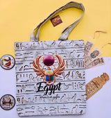 Ancient Egyptian Scarab Handmade Tote Bag