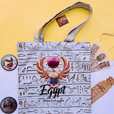 Ancient Egyptian Scarab Handmade Tote Bag