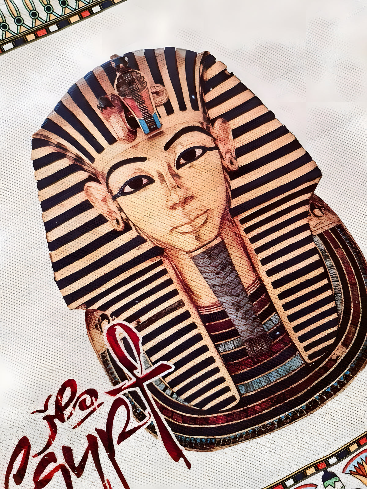 Egyptian King Tutankhamun Handmade Tote Bag