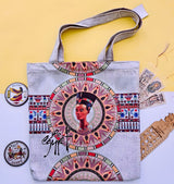 Egyptian Queen Nefertiti Handmade Tote Bag