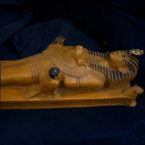 Rare Vintage Egyptian Ark of the Souls Sculpture - Authentic Handcrafted