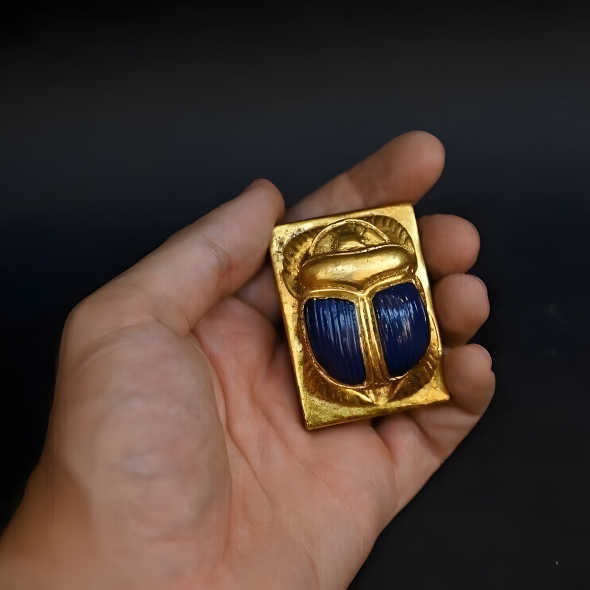 Beautiful Scarab-symbol of good luck , Handmade (Small size)