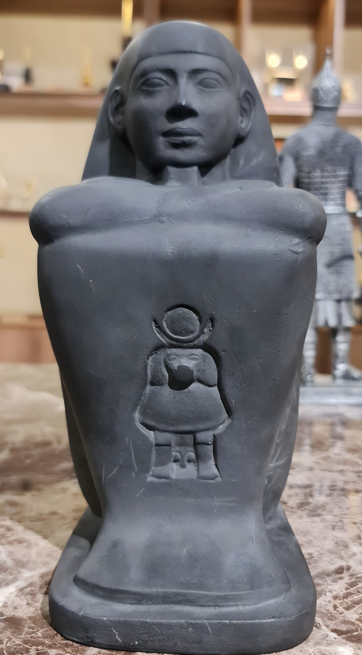 Ancient Egyptian Cube Block Statue, Large size
