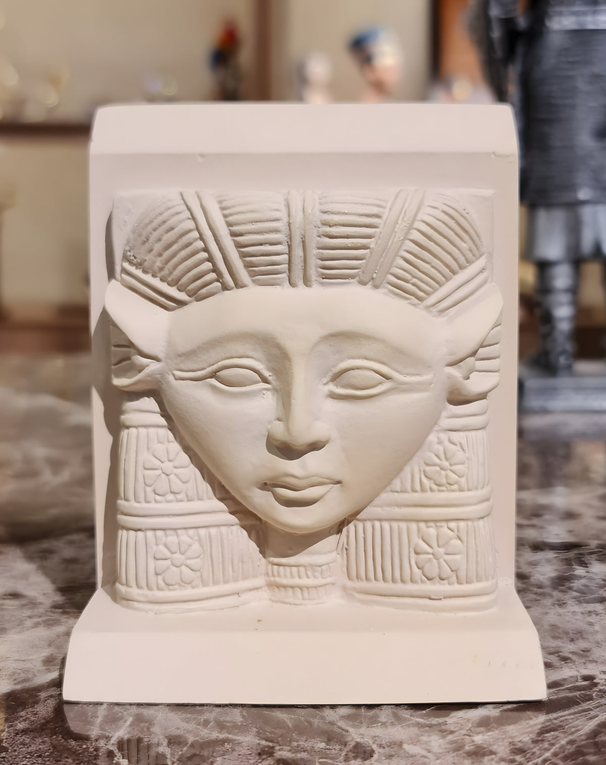 Hathor Head Sculpture II — Museum Reproduction with Cow Ears