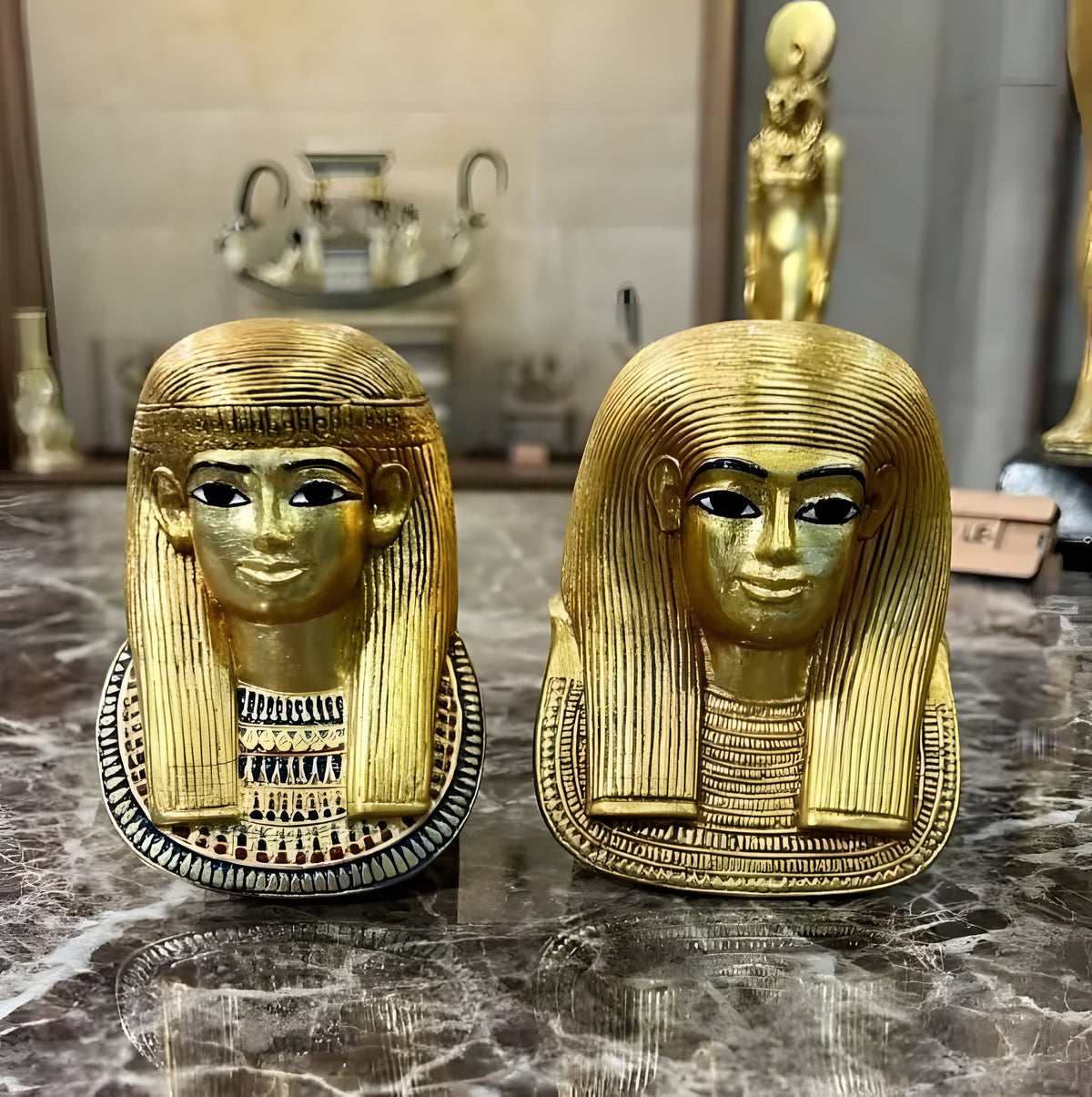 Funerary Masks of Yuya and Thuya, Museum Reproduction Set