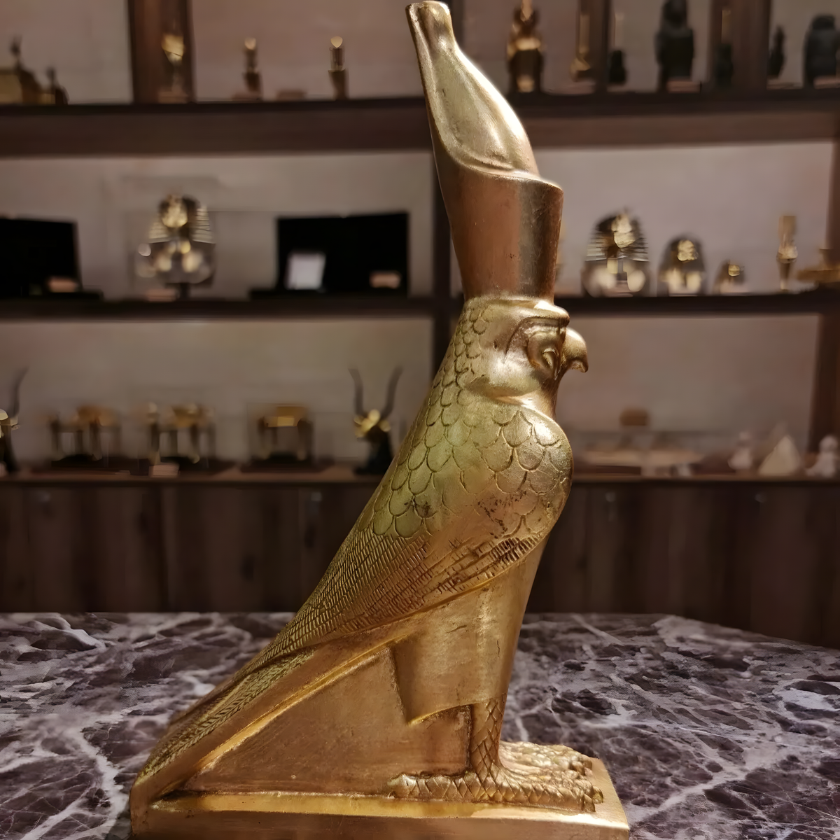 Golden Horus Falcon Statue (Edfu), Museum Reproduction
