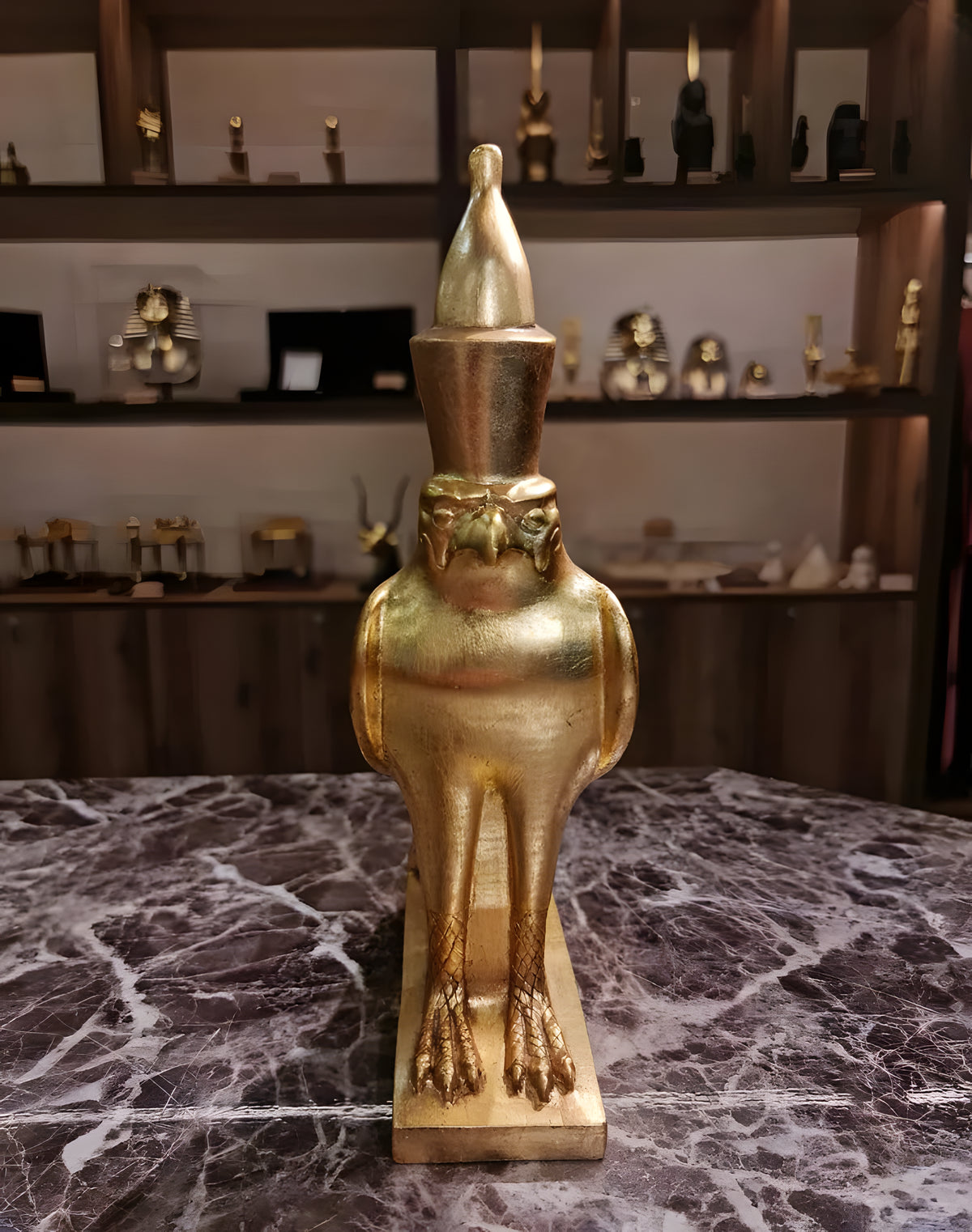 Golden Horus Falcon Statue (Edfu), Museum Reproduction