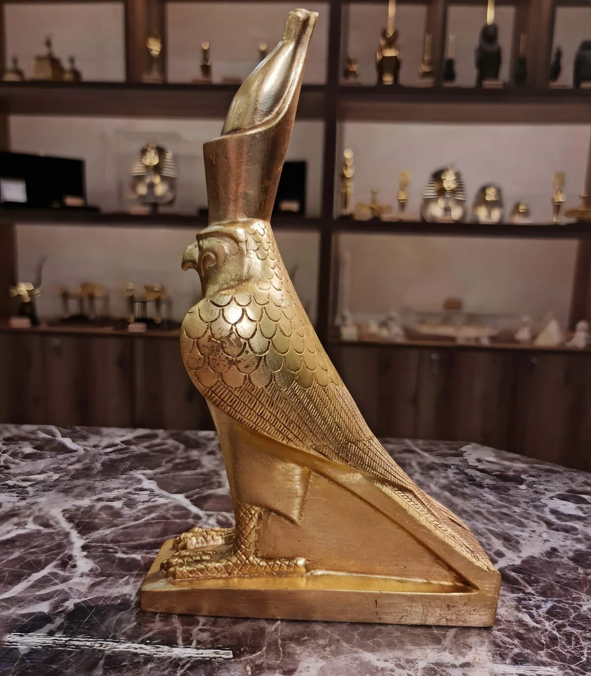 Golden Horus Falcon Statue (Edfu), Museum Reproduction