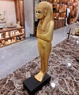 Detail of gold finish on ushabti replica No. 3