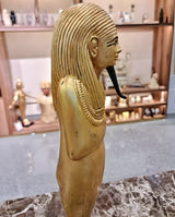 Angled view of Tutankhamun ushabti No. 3 craftsmanship