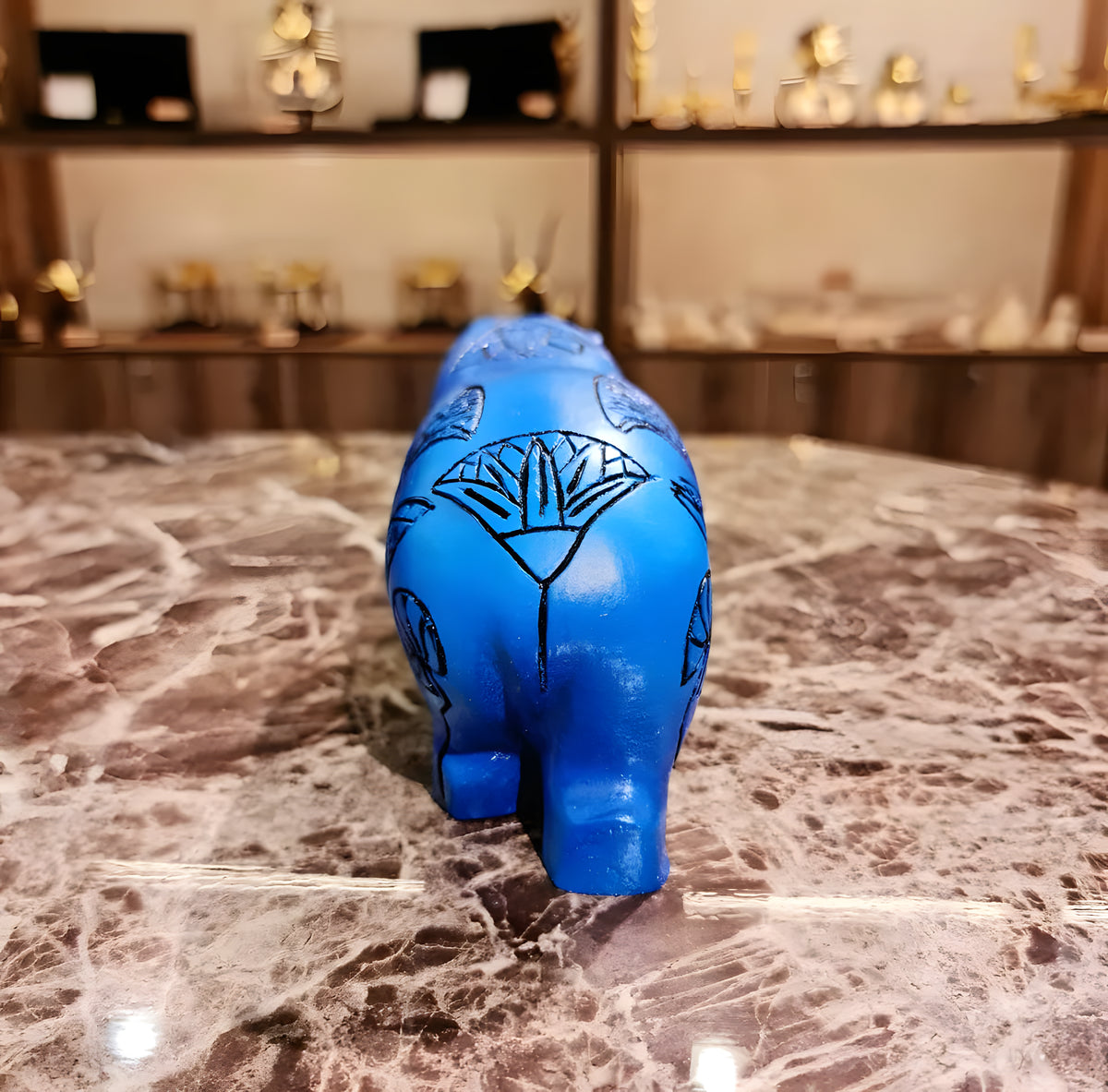 Blue Hippo Statue – Taweret, Goddess of Protection