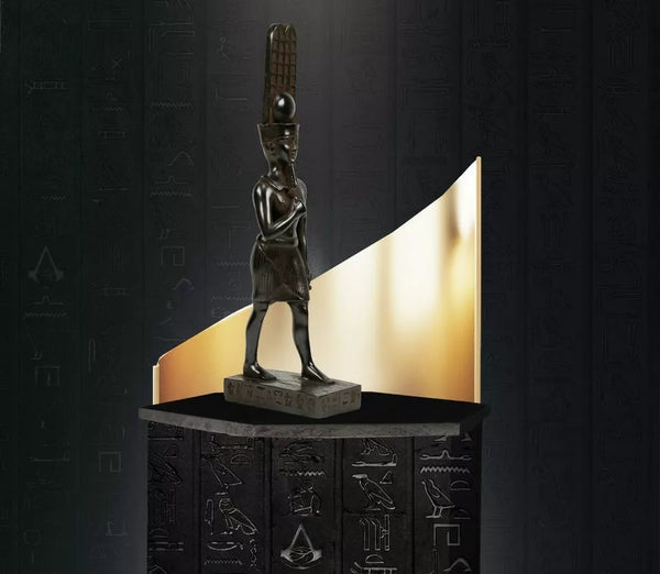 Amun RA statue King of the Gods - Made from Black stone in Egypt