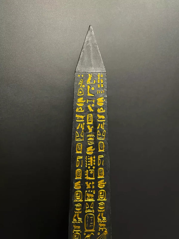 Ancient Egyptian Obelisk with the Egyptian Hieroglyphs