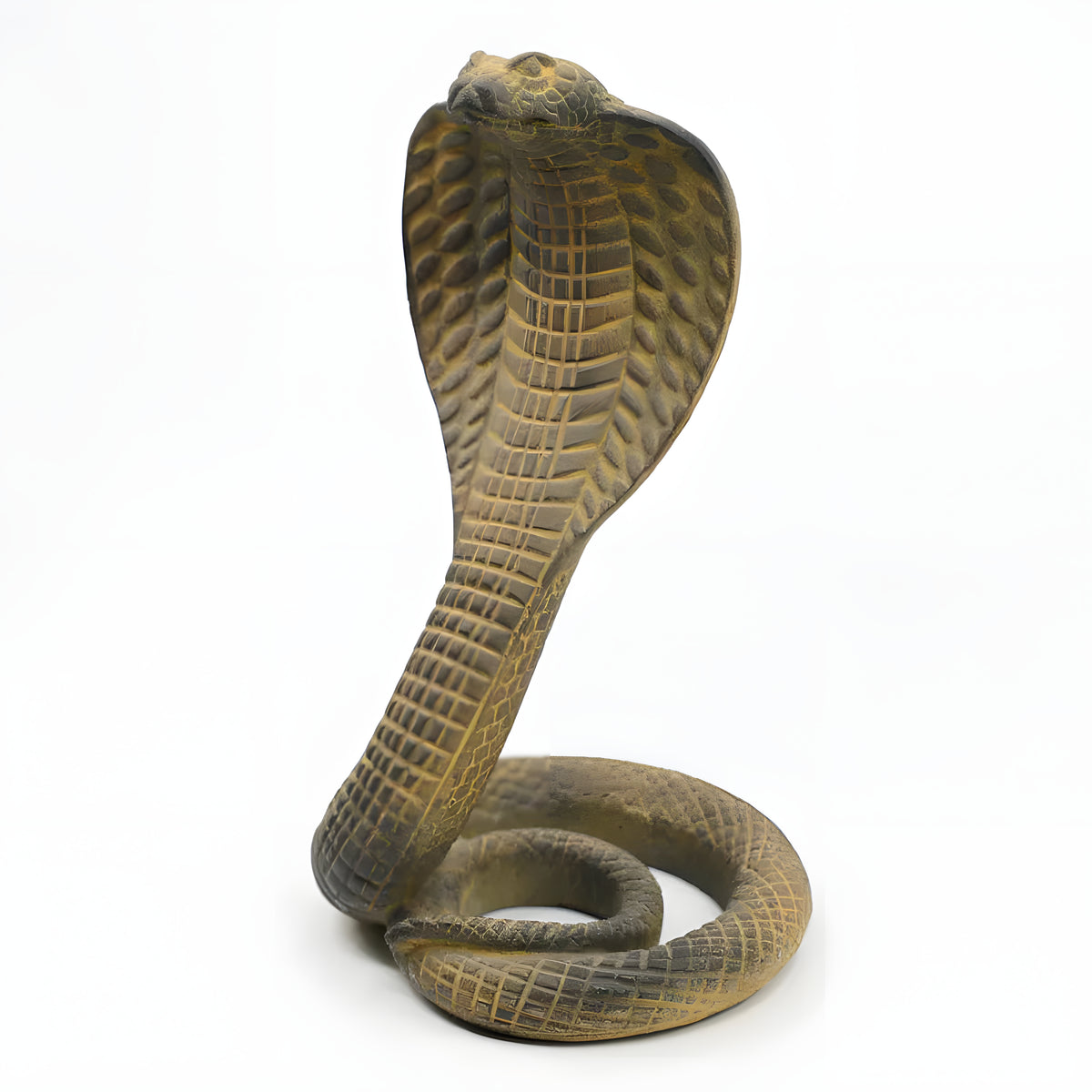 Detail of coiled body on Apep serpent statue