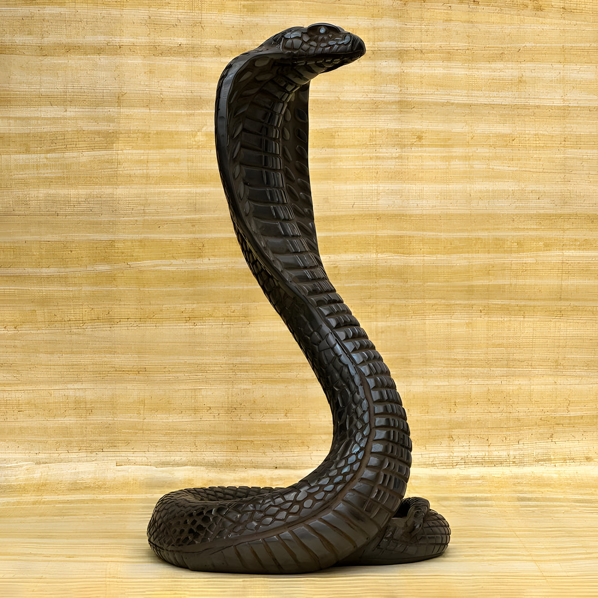 Side view of Apep statue museum reproduction