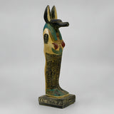 Anubis statue replica 27cm, hand-carved stone museum reproduction