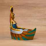 Detail of Isis statue box craftsmanship
