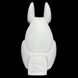 Side view of Anubis alabaster bust replica