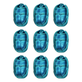 Scarab beads in blue color