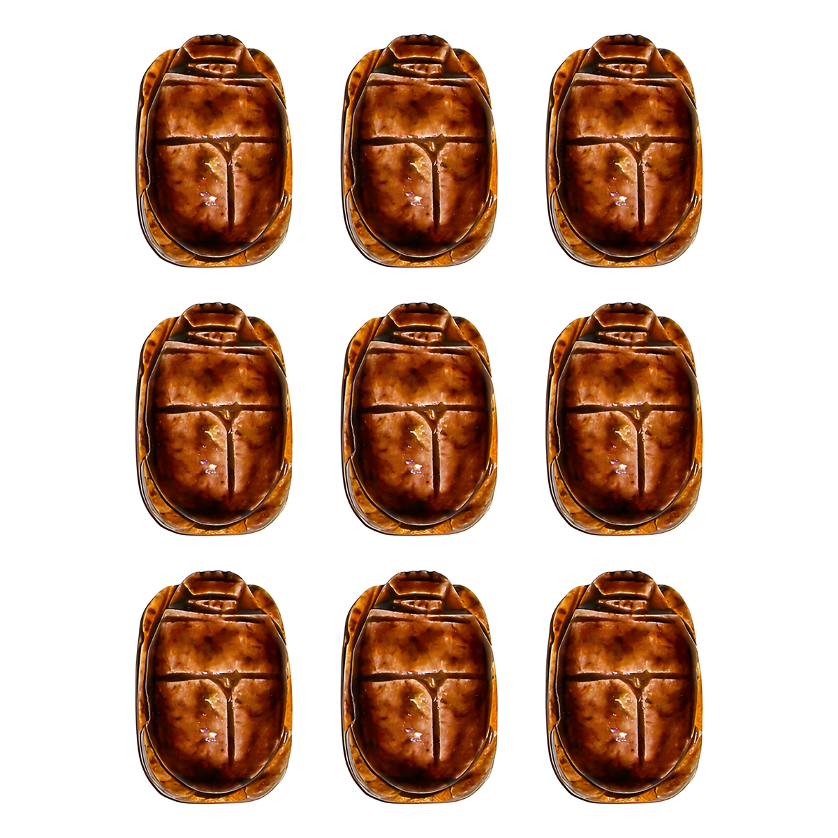 Scarab beads in green color