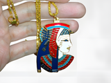 Cleopatra pendant necklace, handmade Egyptian jewelry