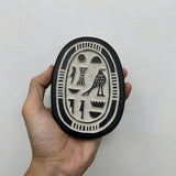 Egyptian scarab amulet, size reference