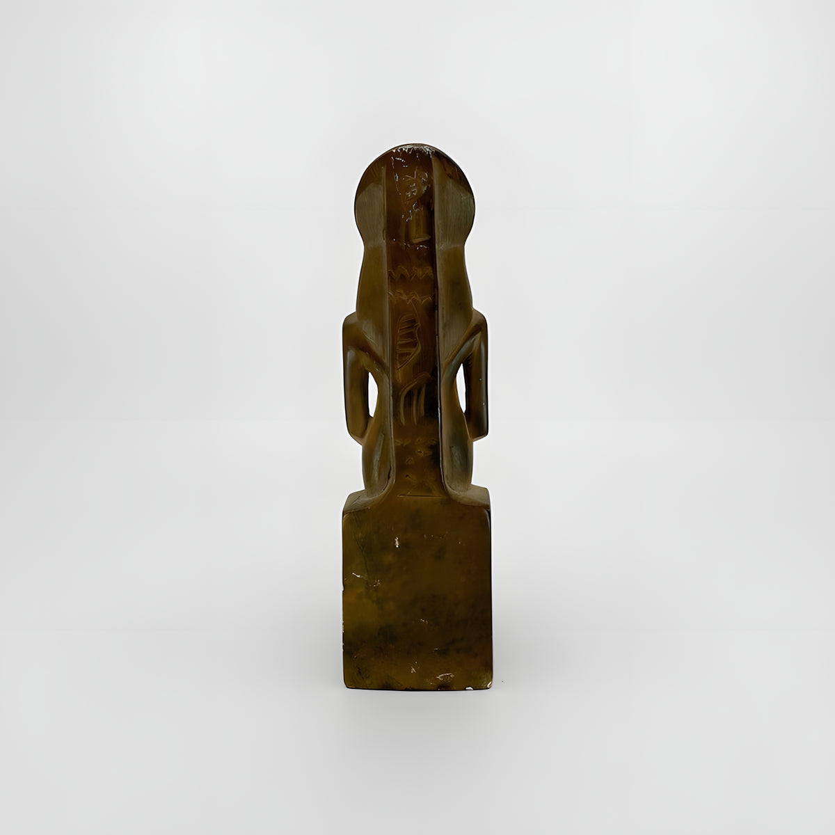 Sekhmet statue shown from the side