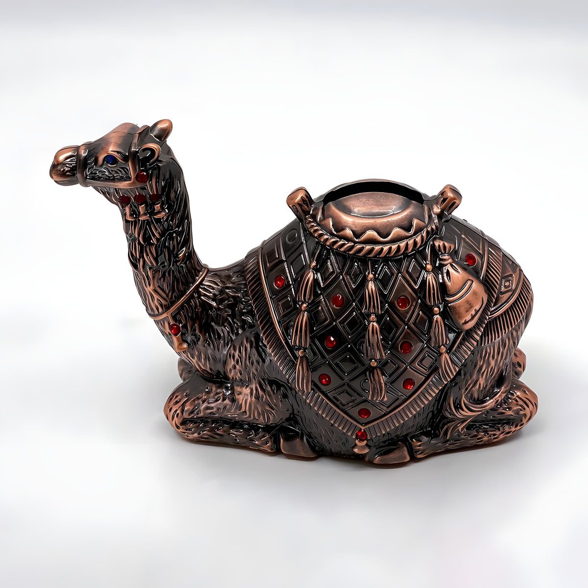 Front view of camel coin bank museum reproduction