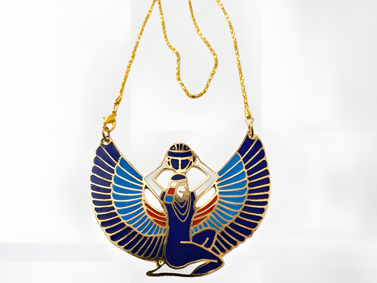 Goddess Nut sky pendant, handmade Egyptian jewelry