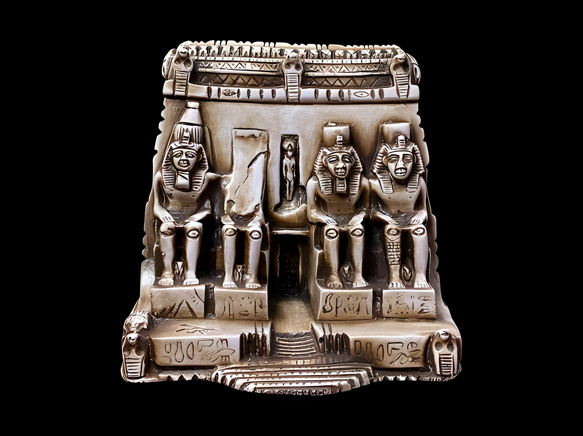 Abu Simbel Temple model replica, museum reproduction