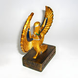 Close-up of wing detail on Isis statue