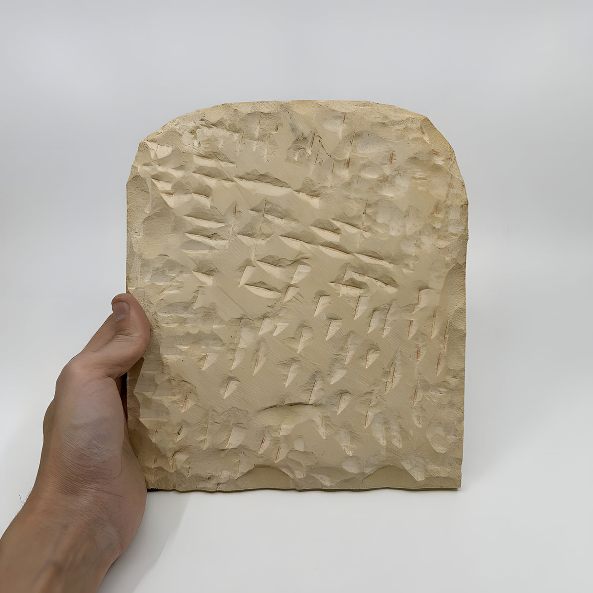 Egyptian love stele museum reproduction stone tablet, alternate angle