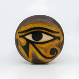 Handmade Egyptian wooden jewelry box decorated with the Eye of Horus symbol, Style 2