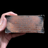 Handmade Egyptian metal jewelry box featuring Maat, Isis, Horus, and Cleopatra designs