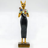 Bastet statue museum reproduction, back view