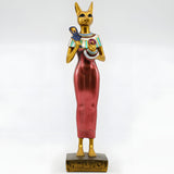 Bastet statue museum reproduction, displayed on a table as home decor