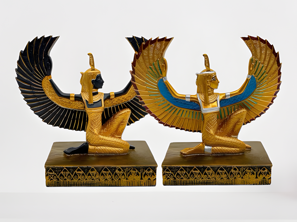 Ma'at statue museum reproduction, front view