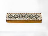 Handmade Egyptian jewelry box in wood with mother-of-pearl inlay, compact size