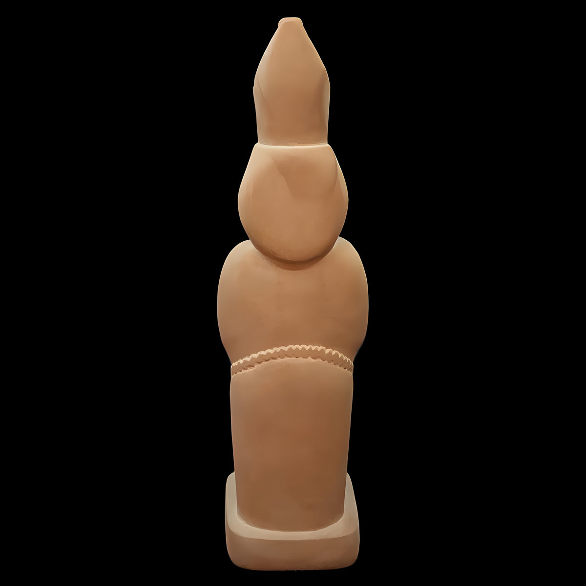 Back view of the handmade sandstone ushabti statue museum reproduction