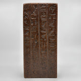 Sekhmet and Menhit granite statue museum reproduction, detail view