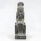 Sekhmet and Menhit granite statue museum reproduction, front view