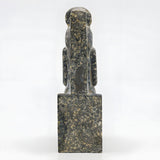 Sekhmet and Menhit granite statue museum reproduction, close-up detail