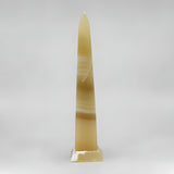 Handcarved alabaster Egyptian obelisk museum reproduction, detail view