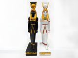 Hathor statue, museum reproduction, front view