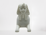 Handcrafted alabaster Sphinx of Giza museum reproduction, front view