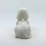 Alabaster Sphinx of Giza museum reproduction statue, side view