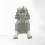Alabaster Sphinx of Giza museum reproduction statue, additional angle